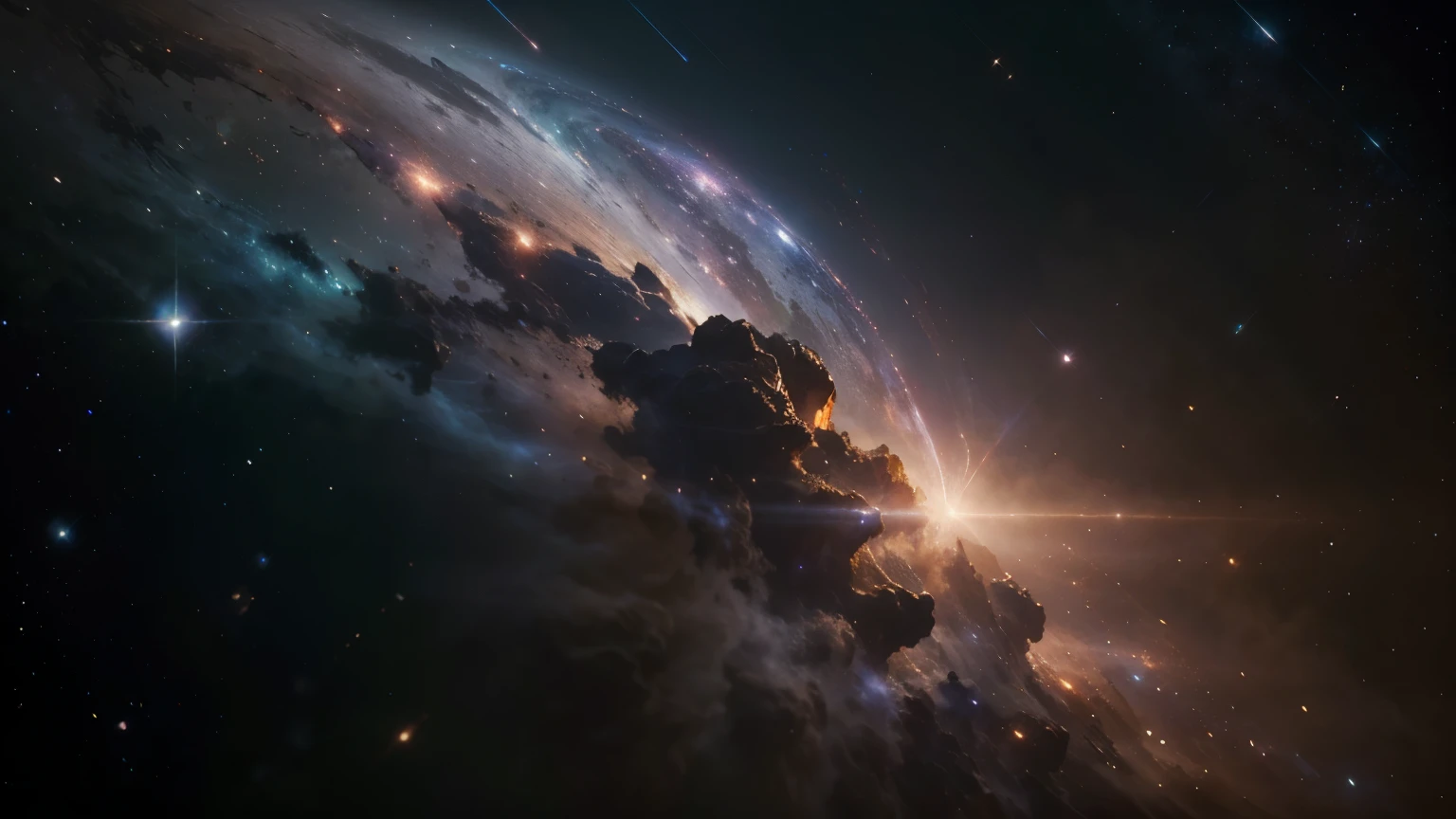 nebula, (extremely detailed CG unity 8k wallpaper), most beautiful artwork in the world, professional majestic oil painting, intricate, photorealistic, best quality, very aesthetic, detailed shading, high contrast, sharp focus, exquisite details, high-res