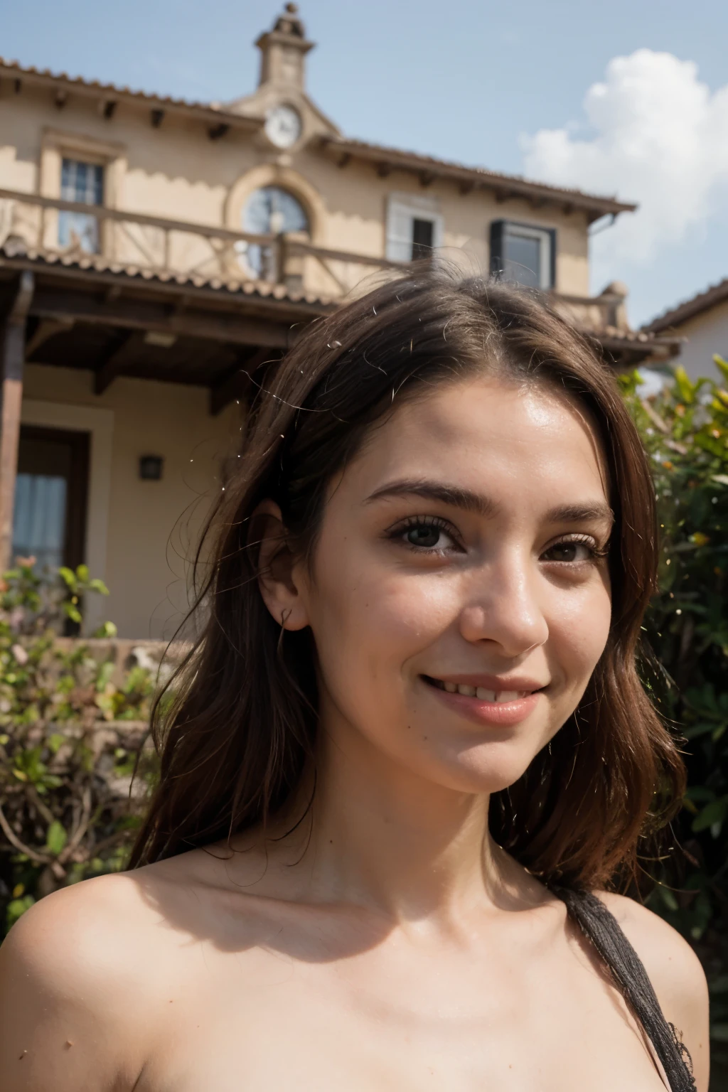 ((Melhor qualidade)), ((obra de arte)), (detalhado), rosto perfeito
(obra de arte), Fotorealista, Melhor qualidade, olhos expressivos, rosto perfeito,uma senhora de 35 anos, smiles at the camera on a wonderful sunny day. her smile is happy, mas contido e reservado, Victorian era posing in front of a period building, noite, luzes da rua, pessoas ao longo da estrada, carruagens puxadas por cavalos, romantic atmosphere, sky with various night colors and stars.