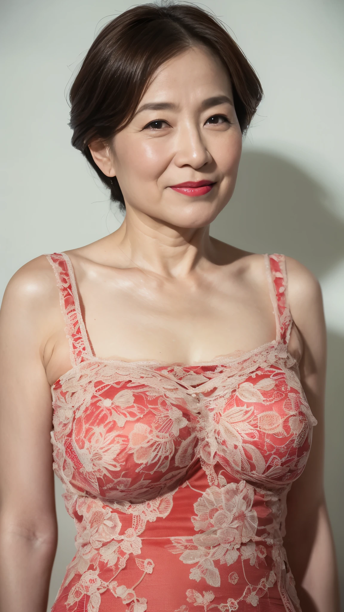 Fractal Art, Remove Background, gravure, From the chest up, Tabletop, Red lips, highest quality, Very detailed, Realistic, Very detailed肌, Perfect Anatomy, (1 Japanese MILF), (alone), 100 years old, big breasts, Mature female politician, Glamour, Sexy, Chromo White Skin, View your viewers