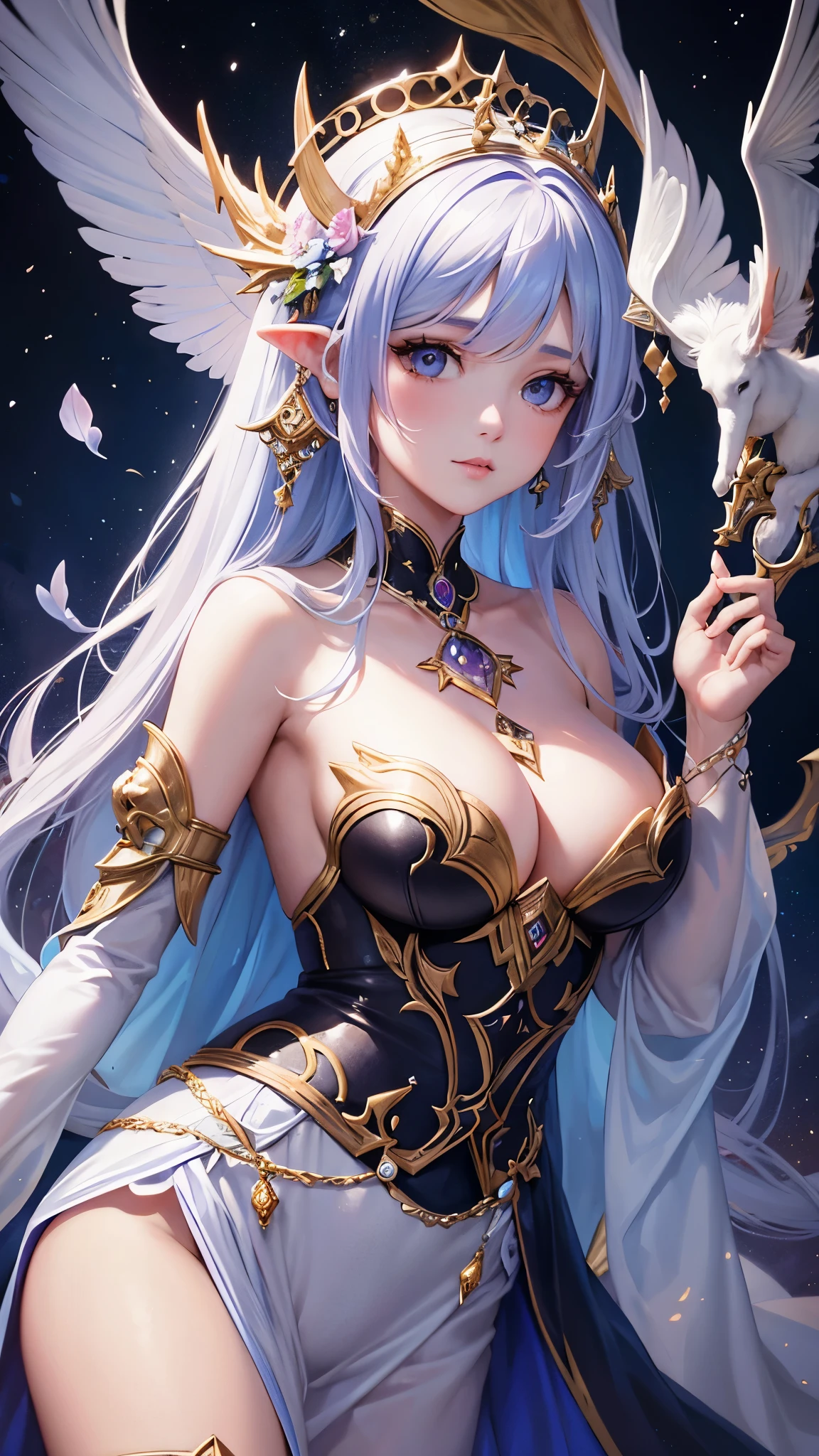 un primer plano de una mujer con un disfraz de hada sosteniendo una flor, Retrato de hada, Retrato de un hada, hermosa hada adulta, hermosa hada, detailed fantasy digital art, Hada astral, beautiful adult Reina de las hadas, detailed fantasy art, beautiful fantasy art, hermosa hada, beautiful detailed fantasy, Retrato de hada woman, Reina de las hadas, amazing fantasy art, hada magnifica