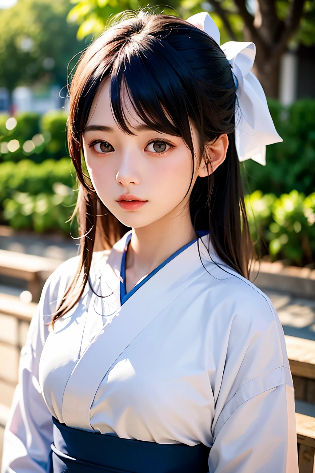 (1 nogizaka girl,teenager,raw photo,photo realistic:1.5),(best quality, high quality,HDR, highest quality,ultra high resolution,high resolution,high res,ultra high difinition,huge file size,8K,2K wallpaper,8K wallpaper,high quality texture,amazing,an extremely delicate:1.4),one girl, Japanese famous idol,beautiful face,small face,absurd,ridiculous,incredibly ridiculous,portrait,breasts close up,blurry background,(yukata,natural makeup:1.3),medium skin,beautiful skin,small head,black hair,silky hair,(Japanese eyes:1.3),black eyes,small eyes,cute eyes,Japanese idol eyes,Japanese nose,(eyebrow:-0.5),(Light Particles, Lens Flare, Luminous Particles: 0.7),looking at viewer,bright lighting,professional lighting,girl