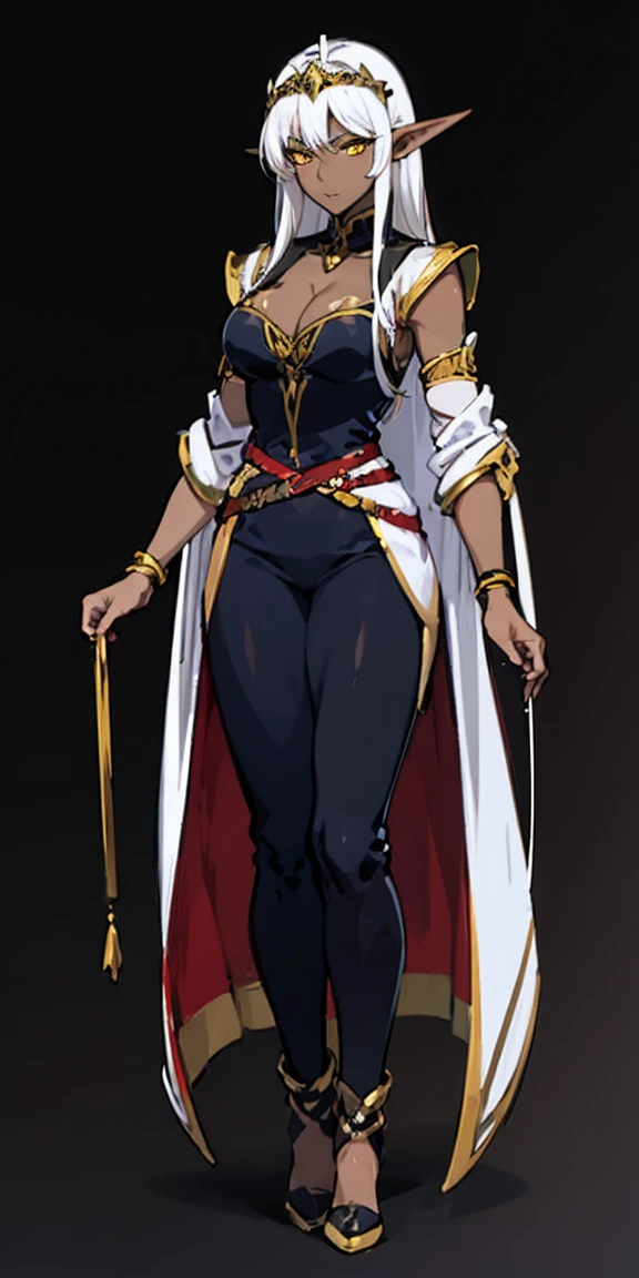 high quality, masterpiece quality, full body portrait, 1woman facing viewer, succubus, prostitute, ram horns, dark olive skin, tanned skin, gold yellow colored eyes, ((brown dirty blonde color hair)), back braid)), large breasts, large wide hips, wearing a off the shoulder ruffled dress((dark purple colored)), ruffled skirt((purple colored)), cleavage, smug smile, full plump lips, dark purple lips, in cobblestone backdrop