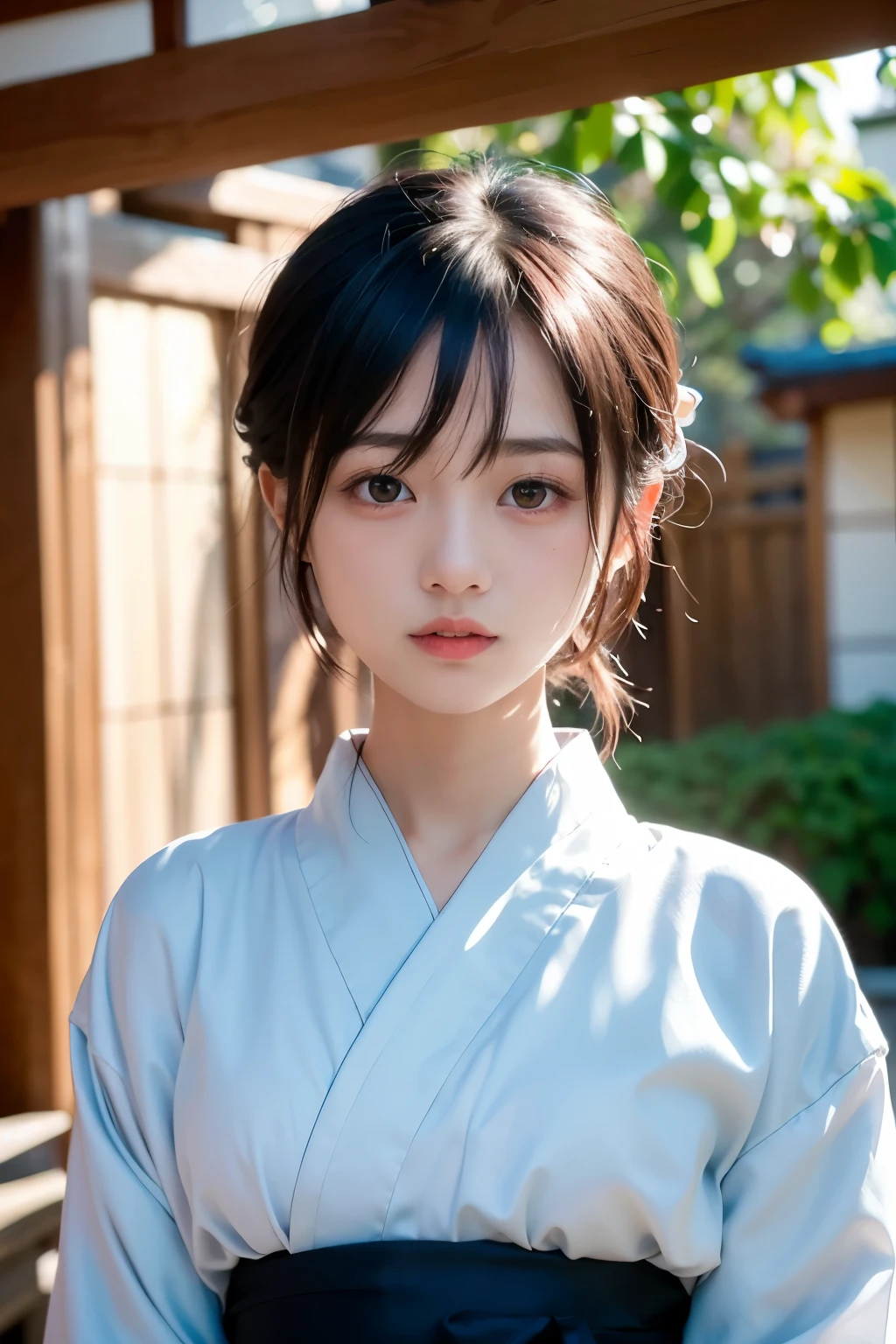 (1 nogizaka girl,teenager,raw photo,photo realistic:1.5),(best quality, high quality,HDR, highest quality,ultra high resolution,high resolution,high res,ultra high difinition,huge file size,8K,2K wallpaper,8K wallpaper,high quality texture,amazing,an extremely delicate:1.4),one girl, Japanese famous idol,beautiful face,small face,absurd,ridiculous,incredibly ridiculous,portrait,breasts close up,blurry background,(yukata,natural makeup:1.3),medium skin,beautiful skin,small head,black hair,silky hair,(Japanese eyes:1.3),black eyes,small eyes,cute eyes,Japanese idol eyes,Japanese nose,(eyebrow:-0.5),(Light Particles, Lens Flare, Luminous Particles: 0.7),looking at viewer,bright lighting,professional lighting,girl