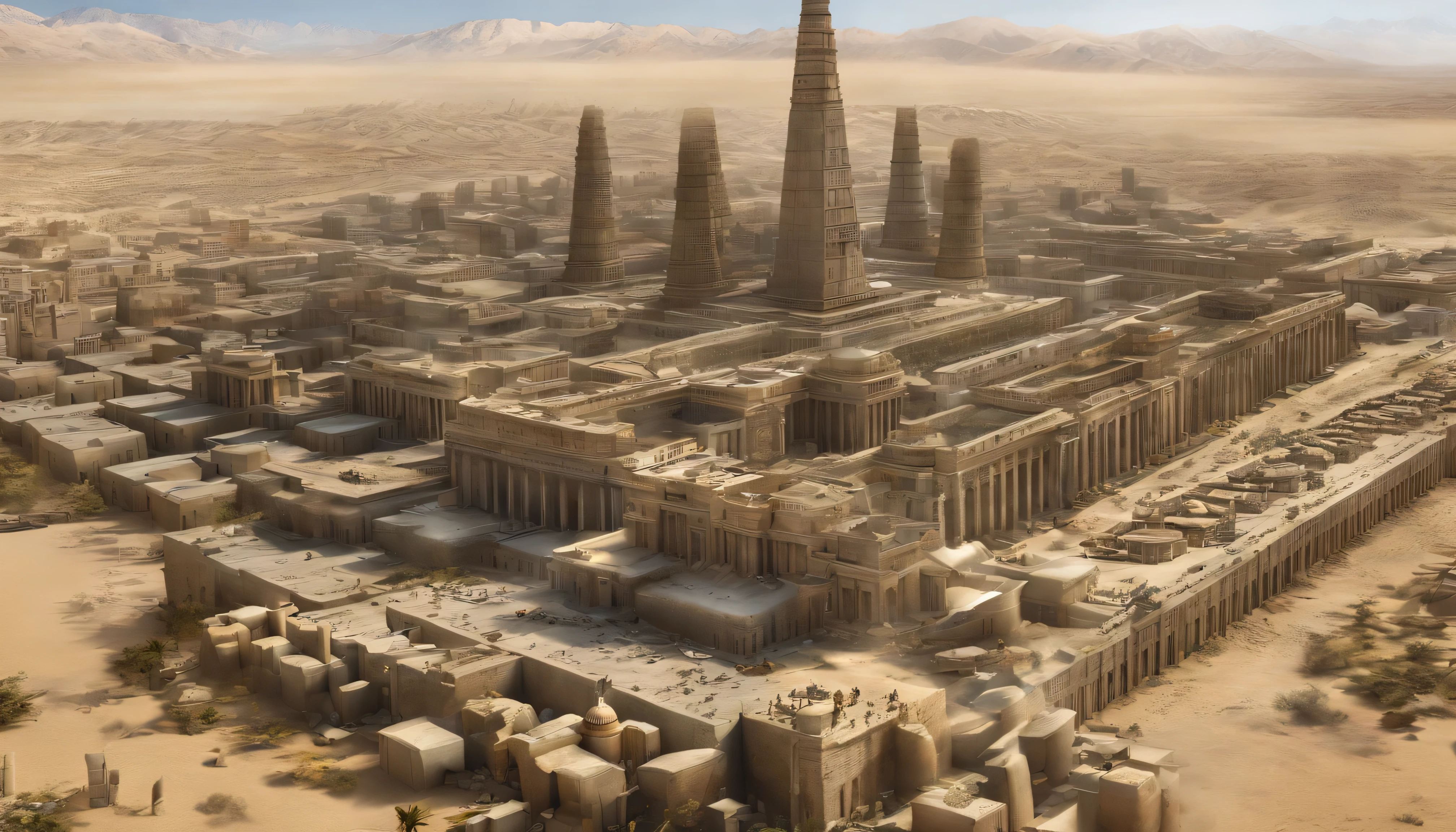 The city of Babylon as described in the Bible  、Desert City