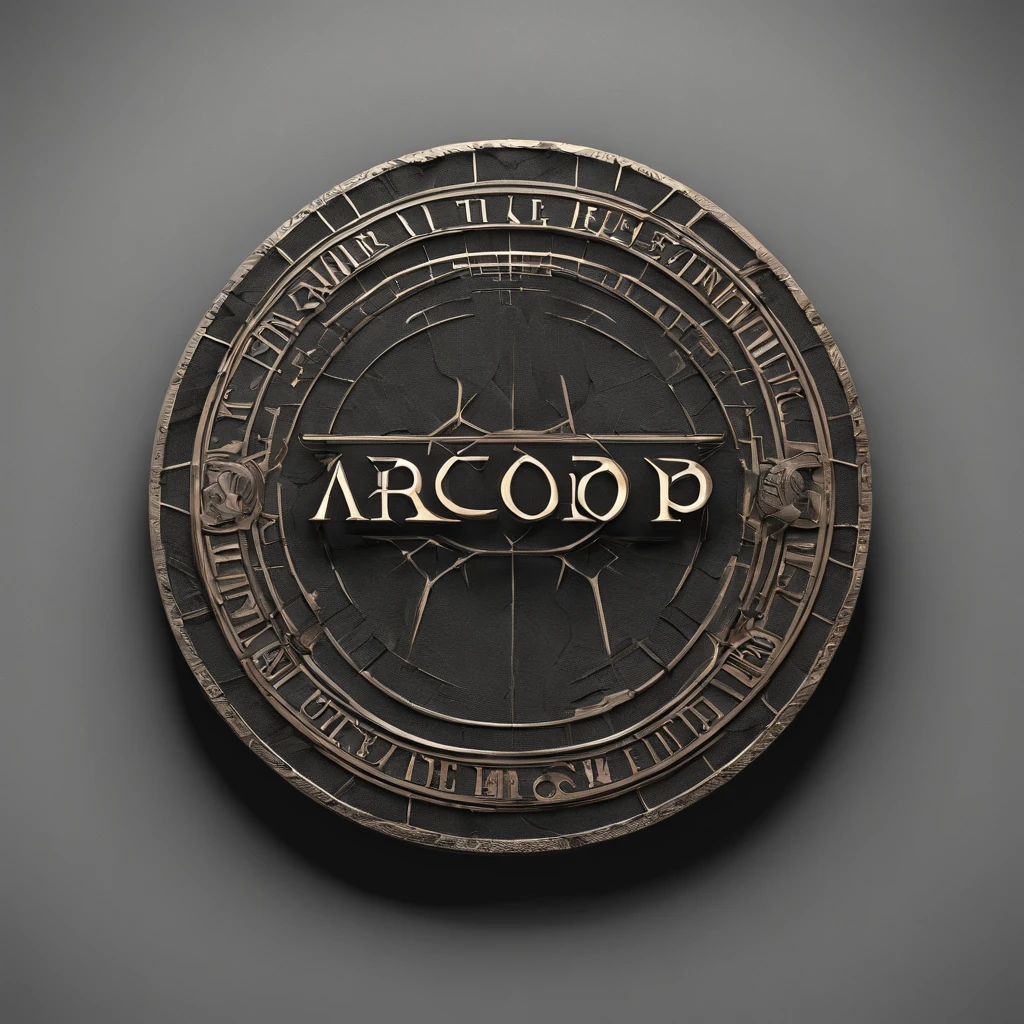 3D model of the inscription ÆRÖÖP,stone engraving,Black gold,Desert,fiery sun,pitched from afar,the storm is behind