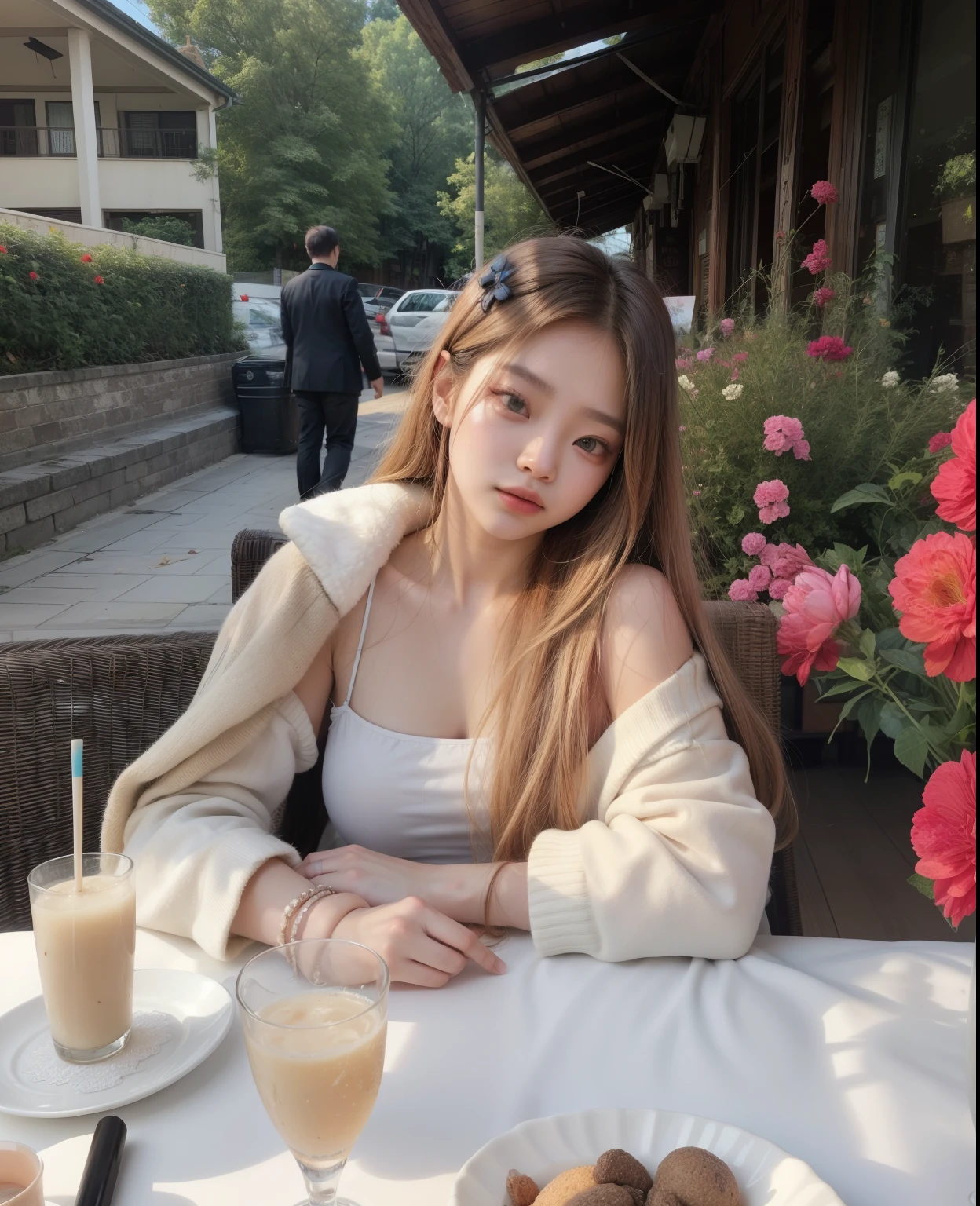 Kim Jennie, loira coreana garota loira angelical