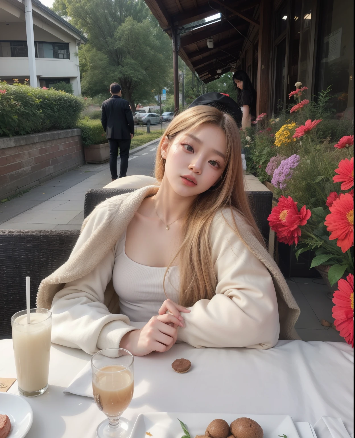 Kim Jennie, loira coreana garota loira angelical