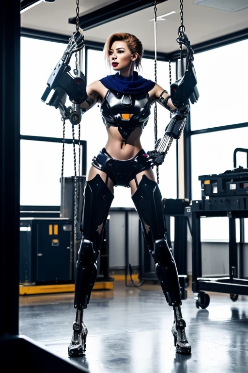 High resolution,
beautiful women,
high detail,
good lighting,
despicable,
erotic anime,
(((Body modified from the neck down to a motorcycle))),
not wearing anything,
not wearing clothes,
(Cowl-like top),
(Tops of different shapes and sizes),
(Suspension Exposed Abdomen),
(Razie-Tar-exposed bottom),
(Bottoms of different shapes and sizes),
Spare tires on both shoulders,
(Colorful mechanical limbs),
(((The legs are swing arms.))),
(There's a wheelhouse on the ankle),
(Wheelhouse niha attached),
(full body shot),
(((charging))),
(I'm surprised),
urine stain,
(Inside the maintenance workshop),
not wearing clothes,
Nice long legs,
lipstick,
cute face,
(full body shot),
((Inside the maintenance workshopで、With a group of many beautiful lesbian women holding each other))