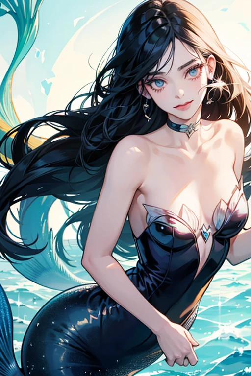 Gary seems to be a floating mermaid made of bone. Her hands are connected to her hair. She has gigantic white eyes and hair that resembles Marceline's, and a long, slithery tongue. Finn describes her as ugly. SPARKLE; GLITTER