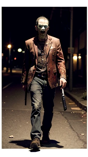 A zombie is walking