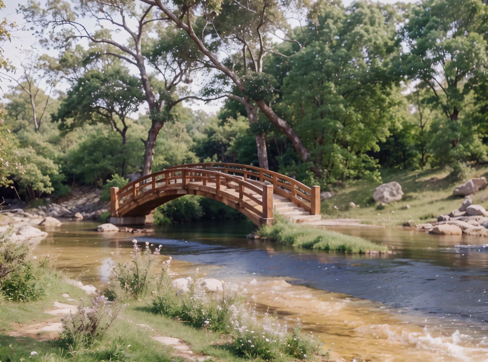 High resolution, beautiful nature, ultra details, Cristal clear river