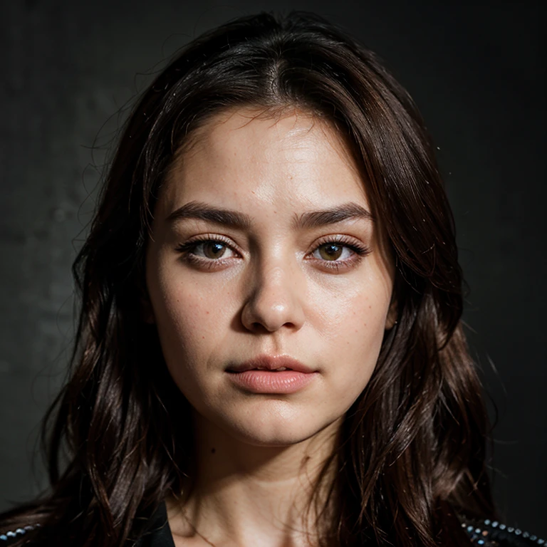 Female, Portrait of a 27 year old eurasian woman, medium length brown hair, stunning sky brown eyes, Female Heart and square face shape, Angular jaw headshot portrait rendering, stock photo, hyper-realistic, realistic textures, dramatic lighting, Unreal Engine, Masterpiece, best quality headshot portrait rendering, stock photo, hyper-realistic, realistic textures, dramatic lighting, Unreal Engine, Masterpiece, best quality
