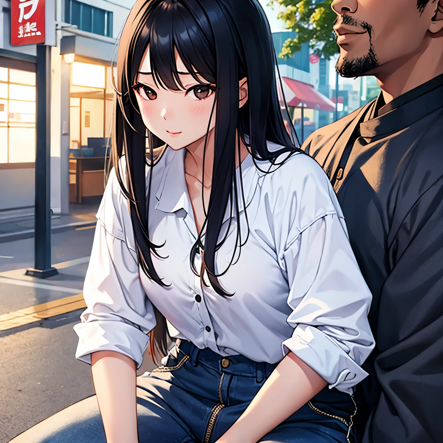 Asian girl in love with black man
