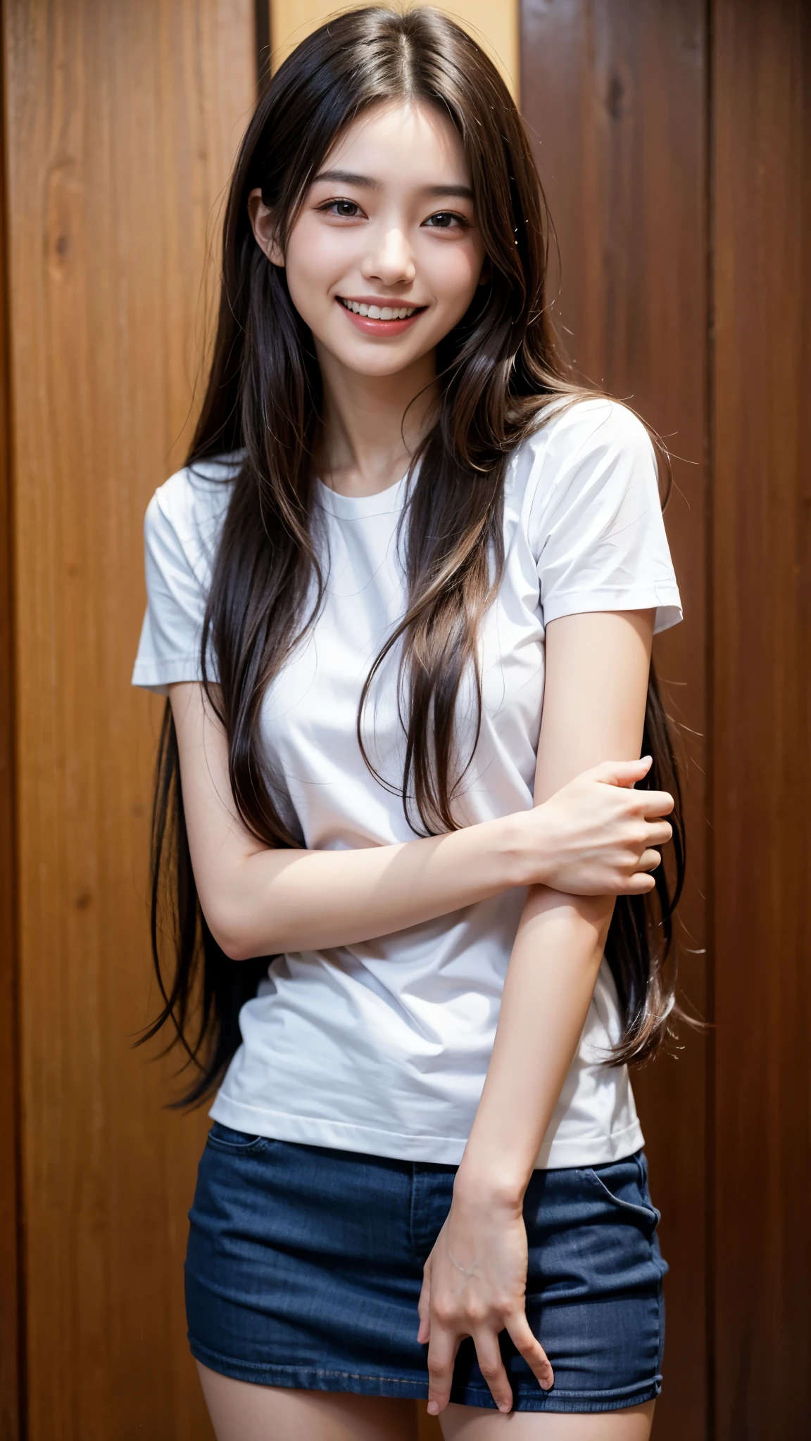 (masterpiece, best quality,:1.2), 1girl, (solo:1.3), upper body, white shirt, short sleeves, , (waifu, realistic, real life, exceptional, best aesthetic, new, newest, best quality, masterpiece:1.2), soft_lighting, soft_skin_tone, feminin_hair, (white background, simple background,:1.2),
