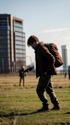 A zombie is walking