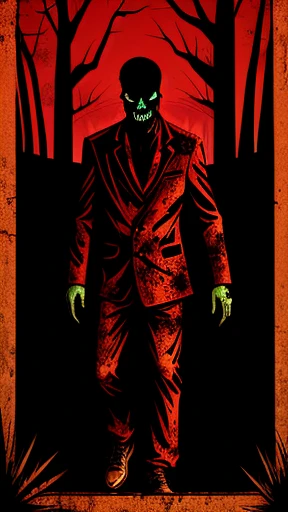 A zombie is walking