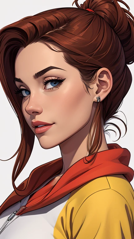 Personagens bombeiras estilo de desenho animado:1.2), mulher Imagem de desenho animado de uma mulher , roupas sensuais , garota super fofa, cartoon style illustration, estilo de arte dos desenhos animados, estilo de arte dos desenhos animados, digital illustration style, design de personagens altamente detalhado, arte digital detalhada fofa, City fan art, design de personagem retrato, beautiful digital illustration, retrato de alta qualidade, arte em quadrinhos, retrato do design do personagem, white background Buso without clothes and medium breasts