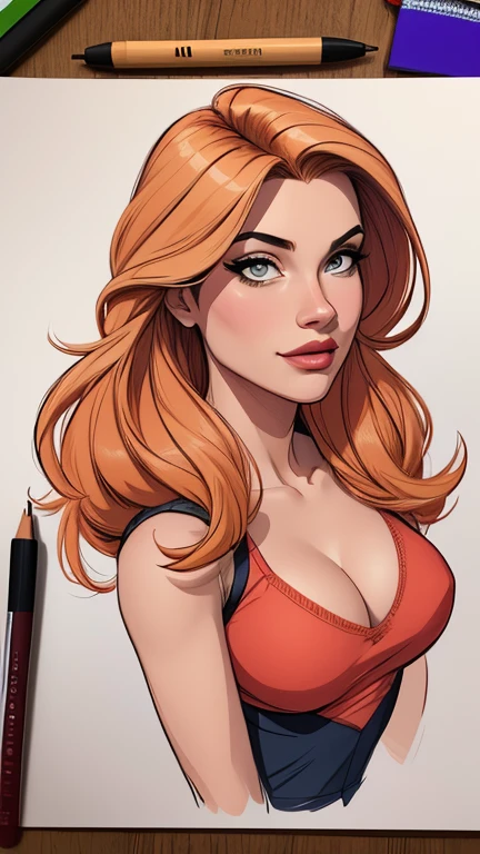 Female characters Fernanda Vasconcellos baseball game cast 2 women Brazilian actress girls (evil sadomasochists) animadas:1.2), mulher Imagem de desenho animadas de uma mulher , sensual clothes , super cute girl, cartoon style illustration, estilo de arte dos desenhos animadass, estilo de arte dos desenhos animadass, digital illustration style, highly detailed character design, cute detailed digital art, City fan art, portrait character design, beautiful digital illustration, high-quality portrait, comic book art, character design portrait, white background Buso without clothes and medium breasts