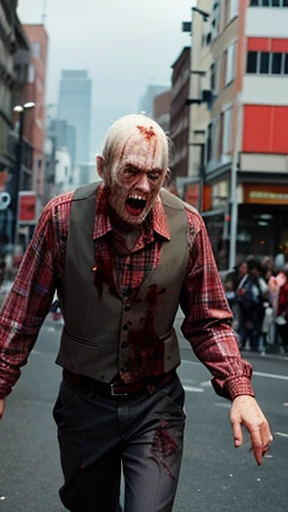 A zombie is walking