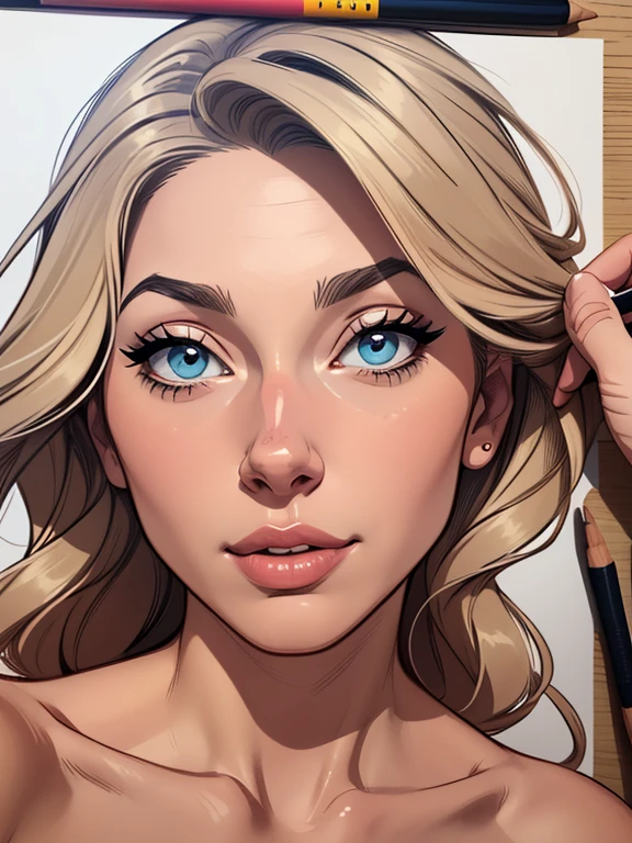 Personagem Fernanda Vasconcellos Imagem de desenho animado de uma mulher .cartoon style illustration, estilo de arte dos desenhos animados, estilo de arte dos desenhos animados, digital illustration style, design de personagens altamente detalhado, arte digital detalhada fofa, City fan art, Design de personagens de retrato, beautiful digital illustration, retrato de alta qualidade, Arte em quadrinhos, mulher jovem. fantasia espartilho sensual. expression of sexual desire
