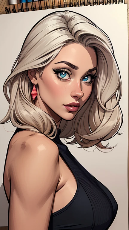 Personagem mulher ninja com marcas de guerras Imagem de desenho animado de uma mulher .cartoon style illustration, estilo de arte dos desenhos animados, estilo de arte dos desenhos animados, digital illustration style, design de personagens altamente detalhado, arte digital detalhada coragem, Forest fan art, Design de personagens de retrato, beautiful digital illustration, retrato de alta qualidade, Arte em quadrinhos, mulher jovem cabelo com transas lindas . Beautiful outlined eyes Medium large bust and wonderful sensual clothes. expression of sexual desire image from the waist to the head illustration