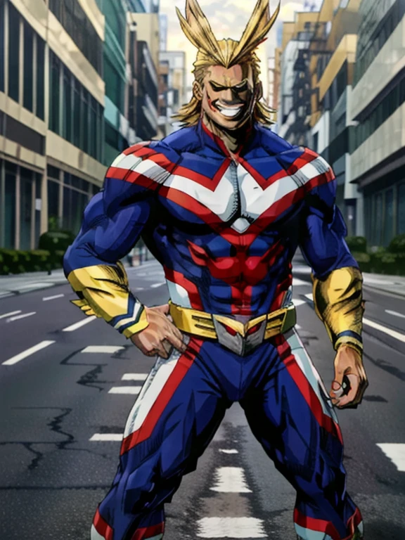 1boy, allmight, antenna hair, smile, day, streets, beautiful background, people in the streets, bokeh,
professional, sharp, natural lighting, (masterpiece:1.2), realistic, extremely detailed, intricate details, absurdres, 4k, 8k, hdr, highres, anime, manga, 