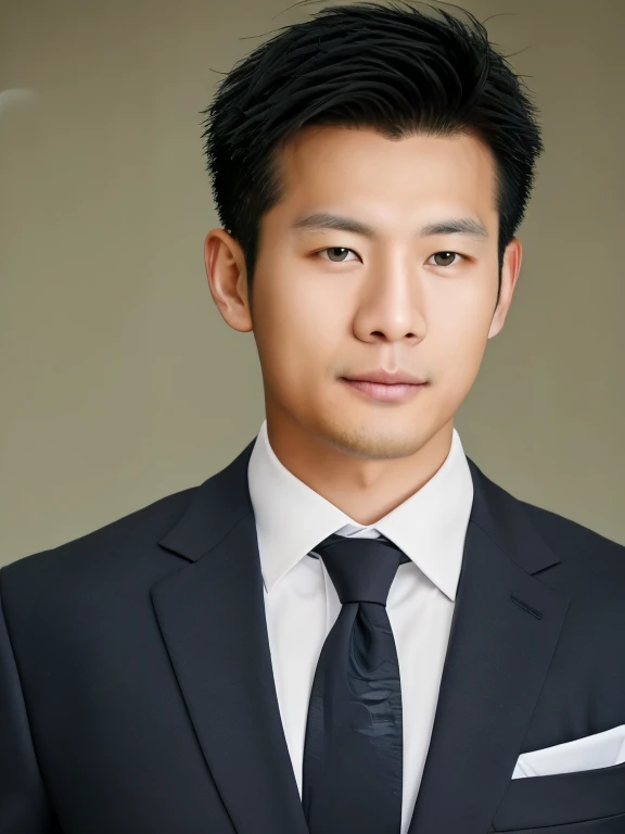 Alafid Asian man wearing suit and tie posing for photo, Handsome Chad Chin, Wu Ruben, Mr. Cao, New Kevin, Wen Junni, Derek, Asian men, Zhang Shuhao, Headshot, Zheng Zhongyuan, Jia Yan, korean artist, Headshotgraph, Inspired by Lee Joong-geun, Close-up avatar, Korean male, Peter Chung