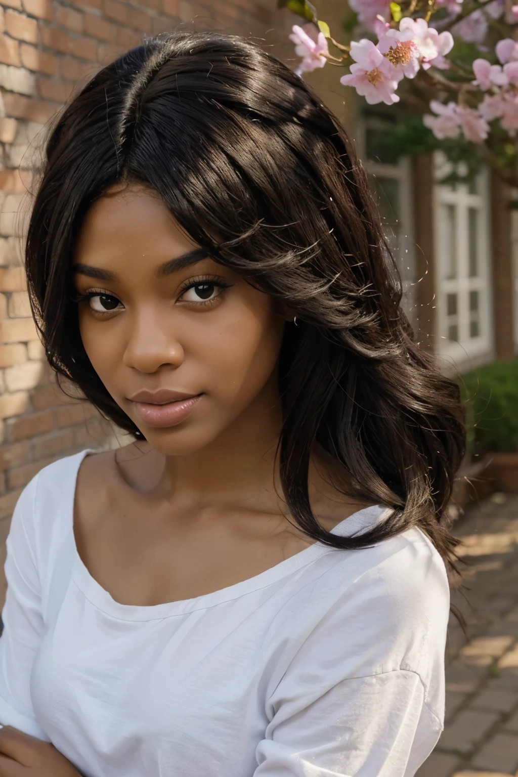 The spring season sale banner of black girl human hair wig company, discount code 32% off, banner size is 1800x600px