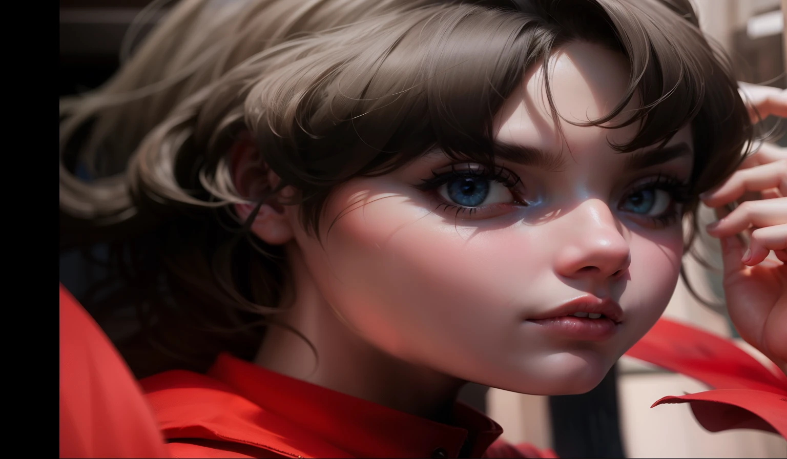 there is a girl