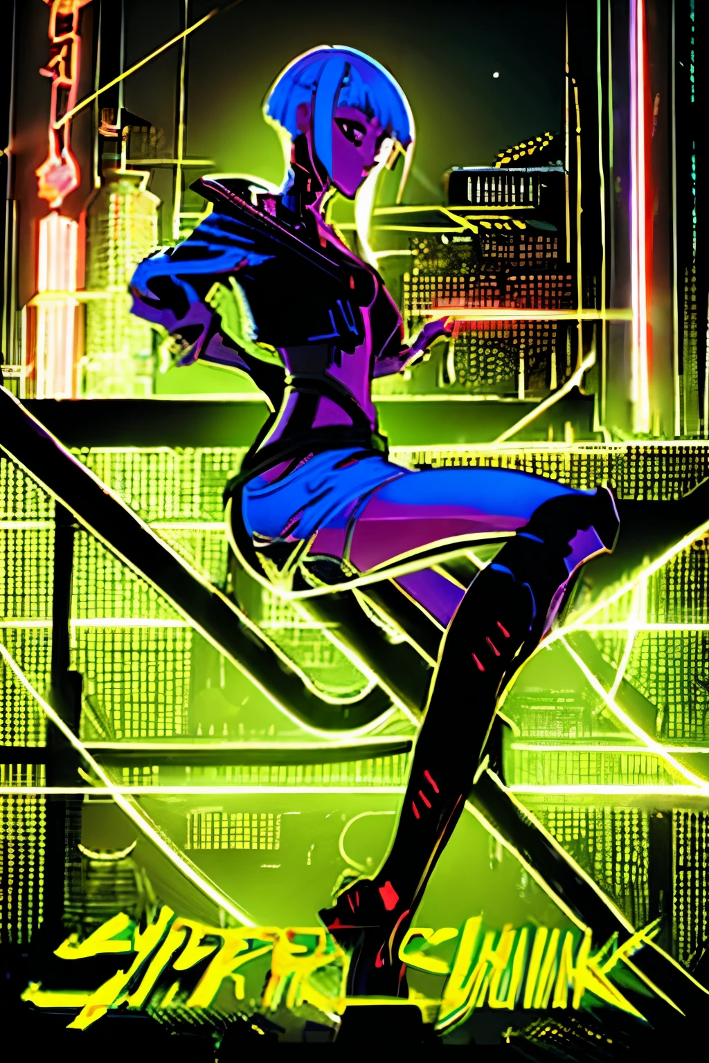 Cyberpunk Japanese Woman｡