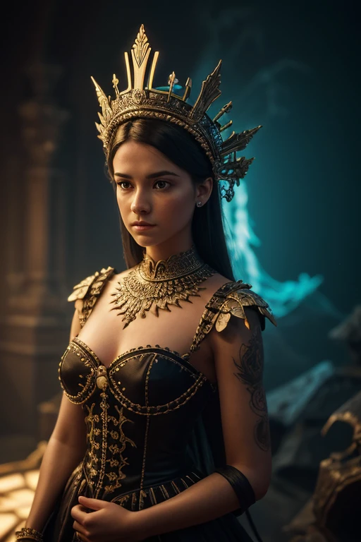 8K, ARTISTIC photogrAphy, best quAlity, mAsterpiece: 1.2), A (potrAit:1.2) Don Bluth Style doll, in a Dragon's Lair, full body RAW candid cinema, 16mm, color graded portra 400 film, remarkable color, ultra realistic, sad admosphere, dark lighting, oppressive atmosphere, depressive colors, kodak portra 400, photograph,r, Natural Light, Salvatrucha tatoos, Crown Metal, Pinhead lighgts, blur reflection, Brush Strokes, Smooth, abstract, Splatter, Oil On Canvas, rainbow colors, fractal isometrics details bioluminescens : a stunning realistic photograph of wet bone structure, 3d render, octane render, intricately detailed, titanium decorative headdress, cinematic, trending on artstation | Isometric | Centered