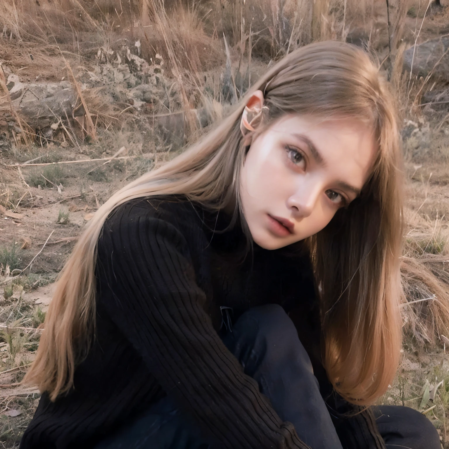 Arafed girl sitting on the floor with a skateboard in her hand., anna nikonova aka new milkmaid, con cabello largo and piercing eyes, yelena belova, 19 year old girl, con cabello largo, Dasha Taran, pelo largo atractivo, pelo largo y rubio y ojos grandes, mujer joven infp, hermosa joven modelo, young con cabello largo