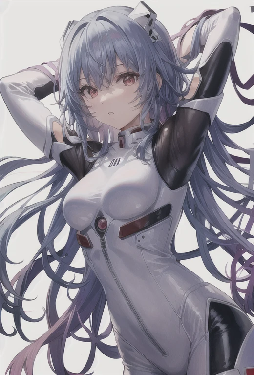 highest quality,very detailed,masterpiece,Super detailed,一人in,1 girl,(white background:1.5),(Delicine eye),1 girl, plugsuit, ayanami_king, bodysuit, white_bodysuit, red_eye, 一人in, Apocalypse_background, red_background, pilot_suit, short_hair, green_hair, 前hair, interface_headset, turtleneck, hair_between_eye, skinny, Broke up_lips, looking for_in_viewer, small_chest, upper_body,Wariza (masterpiece, highest quality:1.4), light painting, (exposed for a long time:1.2),dynamic streak, path of light, Bright colors, 流bodyの動き, captivining pinterns, creinive experimentinion,(1 girl),(most detailed),(cowboy shot:1.2),dynamic pose,