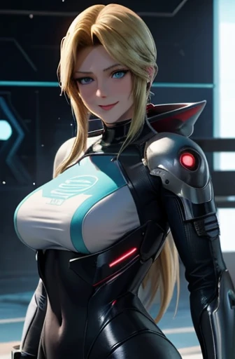 8K((((((The anime-style facial expressions are well-drawn),cute,(clumsy smile)cute，face is red,beautiful woman,shyly,greenish blue eyes,cyber punk,Focus on people)))))((woman,(huge breasts:1.8), very red lips,huge breastsを強調,big ass,thin waist,long legs,Are standing,greenish blue eyes)) (((clumsy smile)))((((Focus on people)))))((((Blur the background))))) (((cyber punk,Science fiction,未来世界の金髪ロングヘアーbeautiful woman,it&#39;s raining,しっかりとしたcyber punk世界観のある絵,cybernetic))) ((((shyly)))))anime style face