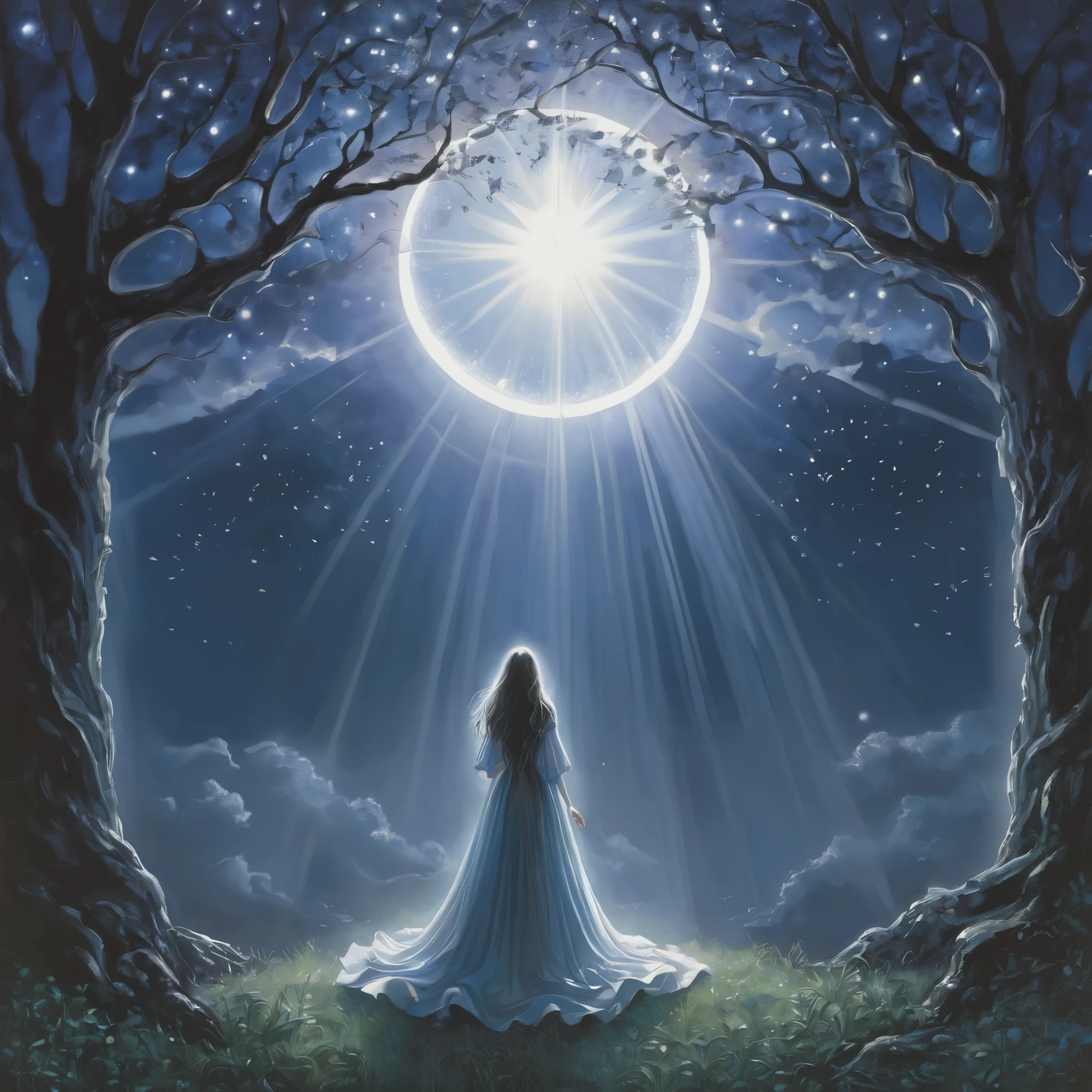 Claudia's song rings loud and true,Breaking the silence of destruction's shroud.The light of hope pierces through the night,Heralding the dawn's new light.