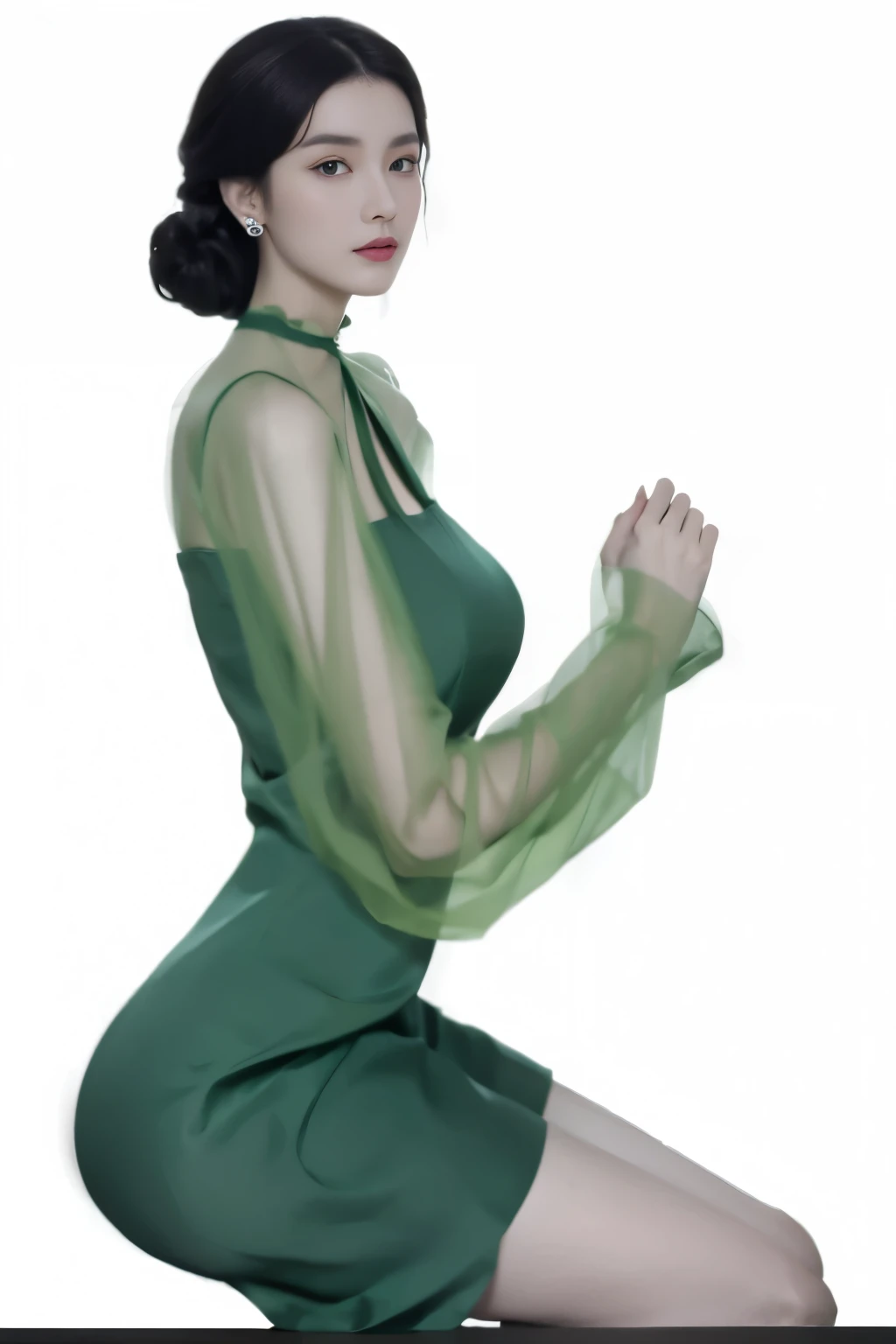 (shoulder-length straight black bob hair:1),（Extremely meticulous CG),(((8k))),wallpaper，（Extremely refined and beautiful），（Masterpiece:2.0），（best qualtiy:2.0），（Ultra High Resolution:2.0），beautiful light up，Perfect lightning,realistic shaded，[A high resolution],(Smooth and flawless fair skin:1.5),Extremely exquisite facial details,ultra - detailed,A  girl，small head,small face,Exquisite makeup,red lips,dawn,dim light,Close Shot,at home,in bedroom,blue green wall,(lying flat on back on a bed full filled with paper currency:1.5),(close eyes:1.5),(open mouth:1.3),pain,Sleeping, fainting,(Top down overhead camera perspective:1.2),(perfect body:1.1),small breasts,flat chest,slim,thin,(Body covered with banknotes:1.5),(femal orgasmic:1.5),(blush:1.3),(upper body)