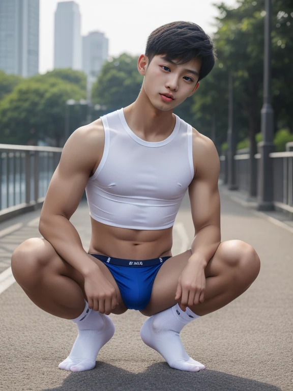 teenagers , young , light-skin , wearing an dark blue sexy underwear, tmasterpiece,k hd,the feet,black long socks,The barefoot , blue colour , handsome and cute , extreme cute boy , white skin , dark blue underwear boxers shorts , extremely tall and cute boy ,oppa model , handsome model , full body , dark blue boxers underwears short shorts , black socks , white light-skin , Chinese model , young boy , white skin , handsome and extremely cute , blue boxers underwear shorts , long black socks , handsome model , at the city , outdoor , model oppa , long legs , city world , cars around , high knee black socks ,black long socks , stand up , extremely tall , extremely high , blue underwears , blue sports underwear , long black socks , clean and white legs , Chinese model , extremely long legs , clean and white thigh , heavy bulge , kid face , baby face , wearing jacket , blue underwears boxers , light and white skin , Chinese model , strike a pose , sexy pose , horny boy , high knee black socks , long black socks , youth , detailed handsome chinese face , big and huge boxers bulge