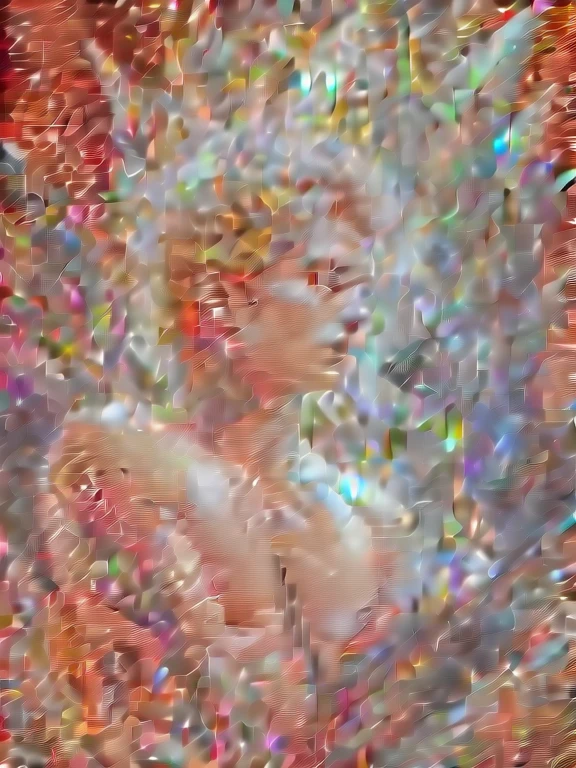 (realistic, Masterpiece, best quality, height, Highly detailed), Handsome young man poses nude surrounded by crystal, The identity of the crystal as a human, 18 year old male, bright colors, realistic light, SPARKLING REFLECTION, Bright and radiant skin, Chisel body, intense stare, striking features, Well-defined jaws, messy hair, Confident and relaxed posture, artistic elements, Elegant and elegant gestures, Fascinating and mesmerizing expression, The man's body is covered with delicate and complex crystals., Create a mesmerizing and ethereal effect., Impeccable attention to detail, Flawless surface rendering, The perfect combination of realism and fantasy, Incredible depth and dimensions, The difference that attracts attention between the smoothness of men's skin and the texture of the crystals, The combination of the human shape with the crystal that surrounds it seamlessly, Causes a sense of elegance, beauty, and mystery, A powerful symbol of purity and strength, embodied by the elements of the crystal., Expertly applied shadows and highlights to enhance the three-dimensional quality of the image., Expertly using colors to create a dream-like atmosphere, Delicate and delicate light and shadow, Create beautiful, spectacular and emotional scenes, Exquisite workmanship and skillful execution, capturing the essence of both the human form and the ethereal beauty of crystals, Create an impressive and memorable viewing experience.