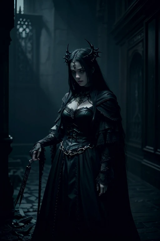 Dark Fantasy Art, Dark Moody Atmosphere, dramatic, gothic style, mysterious, dark, moody, dark fantasy style. haunting, ornate, detailed