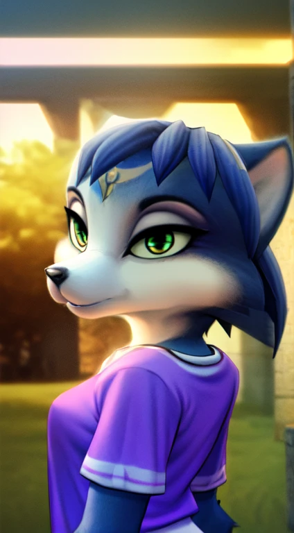(furry, white fur, cute face, red elements on fur, glowing t-shirt),best illumination,best shadow,ambient light,(ultra detailed fur:1.3),(volumetric light:1.2)