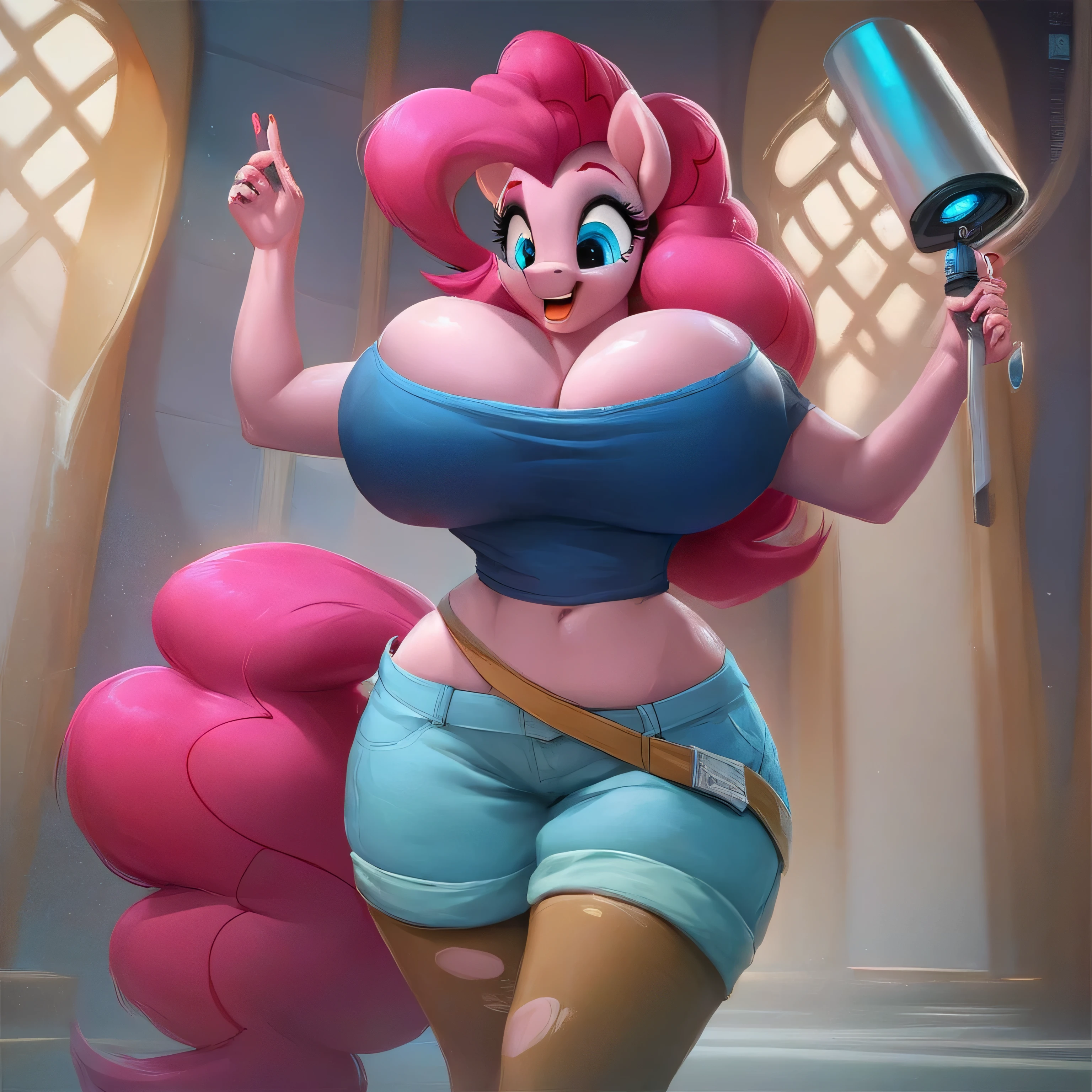 score_9, score_8_up, score_7_up, score_6_up, score_5_up, source pony,  pinkie pie, rating_safe, cute face, huge Breast large_implants (Breast Expansion) implants blow up breast_expansion large inflated silicone breasts like a blimp, huge overfilled round inflated breasts, extrem large spherical She wants to have the biggest breasts in the world she uses an air pump to inflate her breasts so big get bigger and bigger the tubes are connected to the breasts expecting that growth