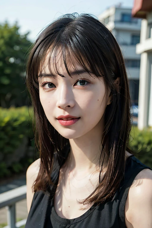 ((highest quality, 8K, masterpiece: 1.3)), sharp: 1.2, perfect body beauty: 1.4,Wear a Y-shirt only,exposing cleavage, slim abs: 1.2, ((layered hairstyles, big: 1.2)), dancer, (rain, street: 1.2), Wet: 1.5, Highly detailed face and skin texture, fine eyes, double eyelid, A seductive gaze,mischievous look