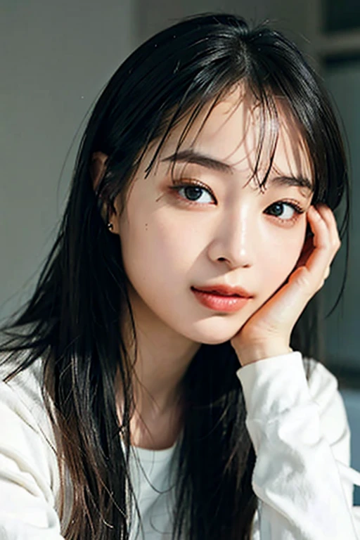 ((highest quality, 8K, masterpiece: 1.3)), sharp: 1.2, camisole,perfect body beauty: 1.4, Wear only a white shirt,exposing cleavage,Oversized Y-shirt,slim abs: 1.2, ((layered hairstyles, big: 1.2)), dancer, (rain, street: 1.2), Wet: 1.5, Highly detailed face and skin texture, fine eyes, double eyelid, sexy look