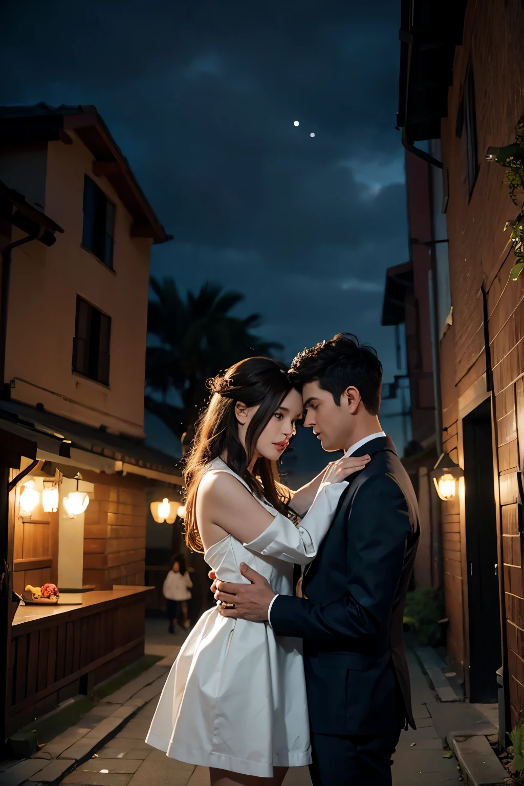 Romantic moment