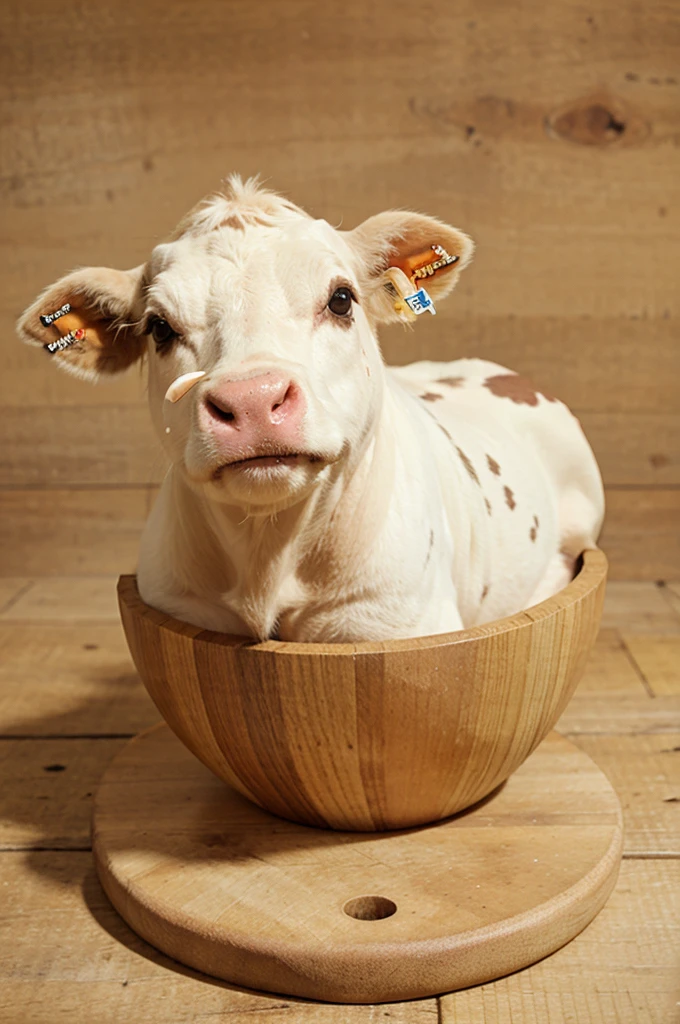 Creat a cow image from Eggs.