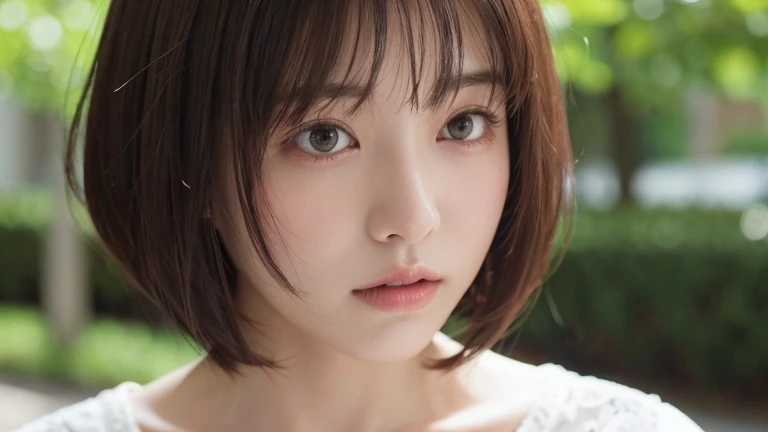 (bob cut hair:1.2),(wearing a blouse:1.2),1 girl,Japanese,21 years old,(small breasts:1.3),(highest quality,masterpiece:1.3,超A high resolution,),(Super detailed,caustics),(Photoreal:1.4,RAW shooting,)ultra-realistic capture,very detailed,High resolution 16K human skin close-up。 natural skin texture、,The pores are、、、、、、、Must be detailed enough to be easily identified。 Skin should look even-toned and healthy。 Use natural light and color, sad expression, look at the camera, perfect dynamic composition, outdoor