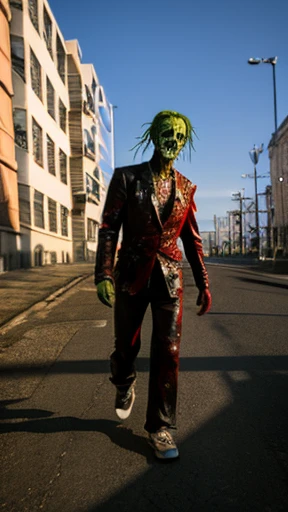 A zombie is walking