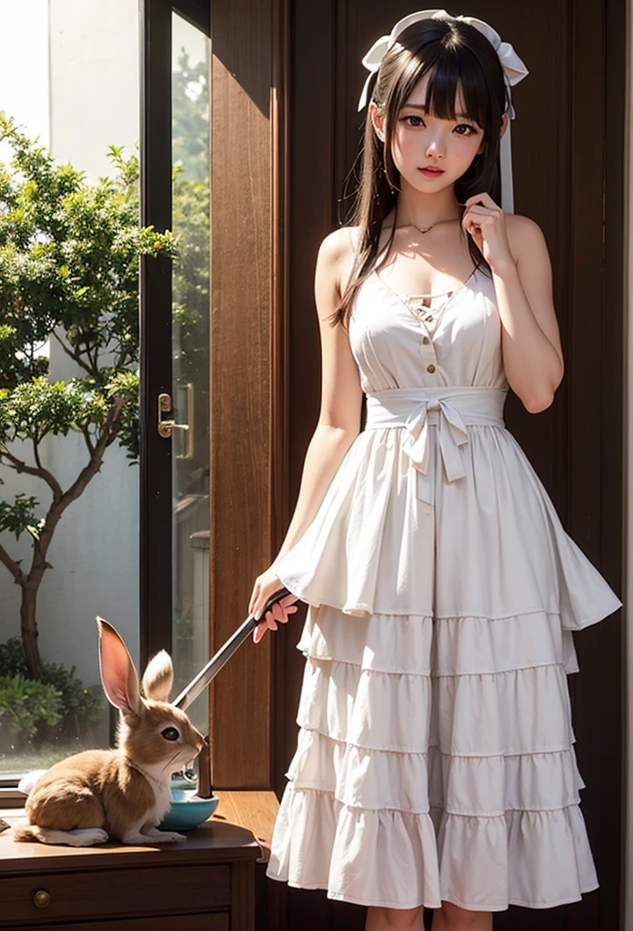 anime, big hole, (multiple exposure silhouette: 1.2), wearing layered dress ,1girl,long hair,big ribbon,home dress, diamond and heart and spade and clover,rabbit,clock,
beautiful lighting, volumetric lighting,