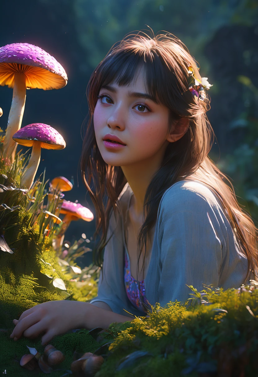 (best quality,ultra-realistic,highres:1.2),vivid colors,professional portrait painting,beautiful detailed eyes,beautiful detailed lips,extremely detailed face,long eyelashes,soft skin texture,warm and natural lighting,wisps of hair,subtle expressions,(studio lighting,sharp focus:0.9),delicate brushwork,subtle shadows and highlights,dynamic composition,realistic skin tones,rich color palette,exquisite craftsmanship,emotive and lifelike portrayal.
Prompt B: (best quality,dreamy,highres:1.2),vibrant colors,professional landscape painting,breathtaking scenery,soft and ethereal lighting,serene atmosphere,peaceful and tranquil setting,gentle breeze rustling leaves,water reflections,playful light and shadows,distant mountains and rolling hills,lush vegetation and colorful flowers,impressionistic brushwork,majestic and expansive view,blurred foreground elements,dreamlike and surreal portrayal.
Prompt C: (best quality,dark,mysterious,highres:1.2),abstract painting,haunting and enigmatic composition,contrasting light and dark tones,fleeting shapes and forms,expressive brushstrokes,interplay of textures,subtle layers of color,dramatic and moody atmosphere,intriguing and captivating imagery,(conceptual,thought-provoking:0.9),experimental techniques,emotional depth and complexity,implicit symbolism and abstraction,uneasy and mysterious narrative,splashes of vibrant colors in the darkness,exploration of the subconscious,interesting and unconventional perspective. sky.in the style of unreal engine 5 art style, cgsociety 9 art galleryre hyper-realistic, highly detailed, and high-resolution 16k image of a young(best illumination, best shadow, masterpiece, high quality), colorful, lively,a pink fairy sitting on top of a pile of mushrooms, fairy cgsociety, cute! c4d, stunning 3d render of a fairy, cgsociety 9, 2. 5 d cgi anime fantasy artwork, cgsociety ), rending on cgsociety, cinematic lighting photography, the best on cgsociety, cgsociety hd, award on cgsocietysky.in the style of