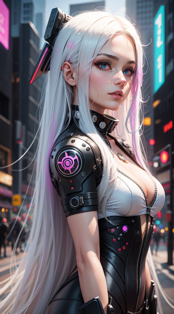 (masterpiece1:2, 4k, 8k, best quality, highres), sexy female, white long hair, beautiful eyes, wearing glasses, cyberpunk style, vivid colors, sexy look, no doble face, no extra hands, no extra body parts image size 9:16 --auto --s2